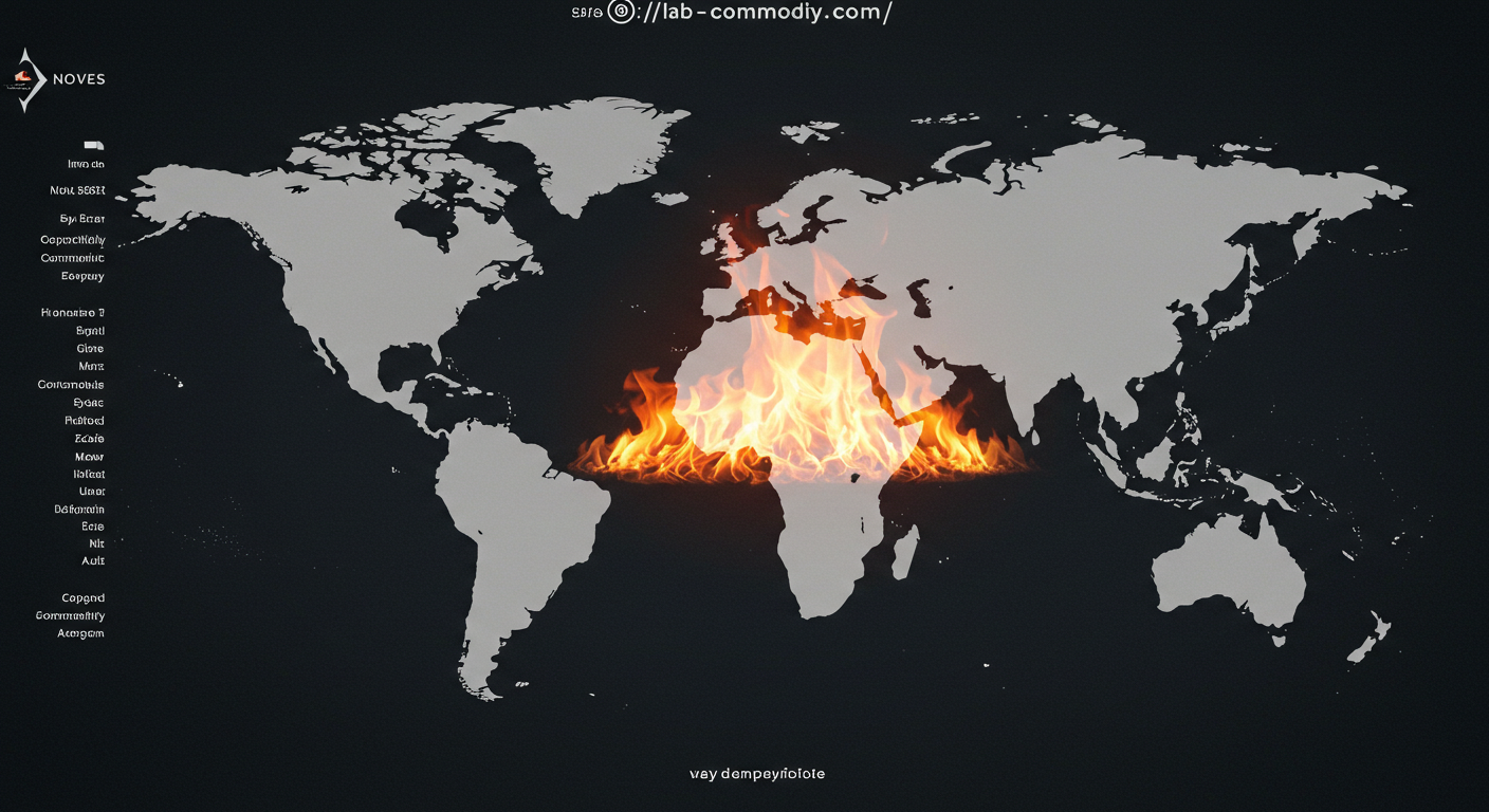 地政学リスクをイメージした画像